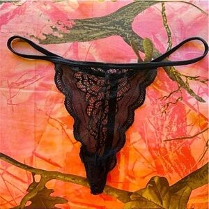 women’s sexy g string black lace strappy lingerie high waisted